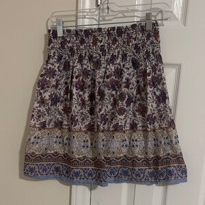 Zara Floral A-Line Skirt